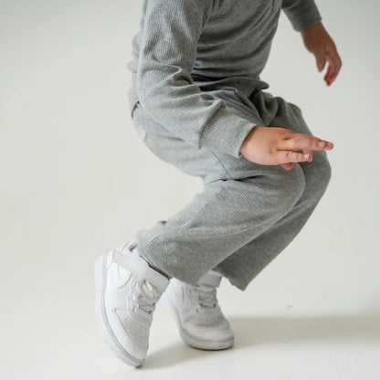 Ribbed Everyday Set - Dark Heather Grey