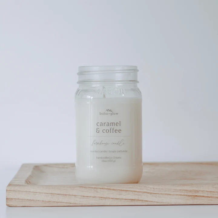 caramel & coffee // farmhouse candle