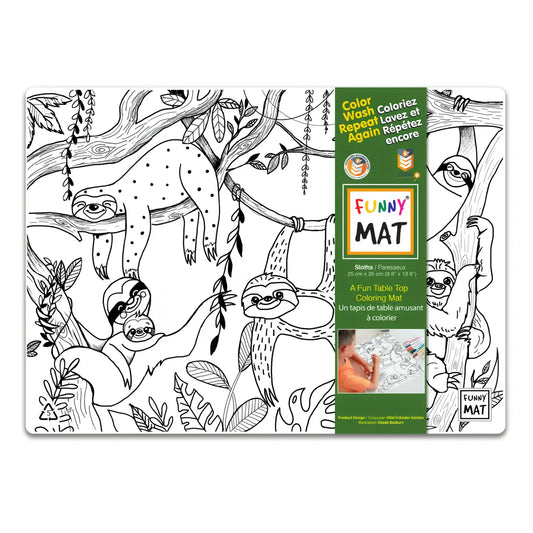 Sloth Colouring Mat *Compact Size*