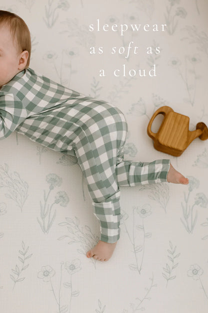 Bamboo Sleeper - Sage Gingham