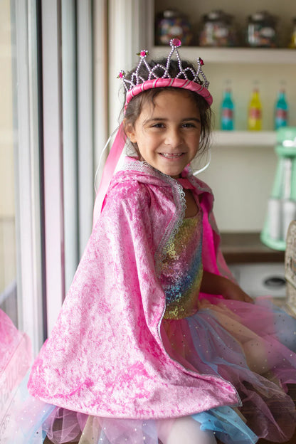 Diamond Sparkle Cape Dark Pink (3-4)