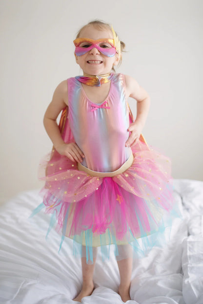 Super-duper Tutu, Cape & Mask Pink& Gold