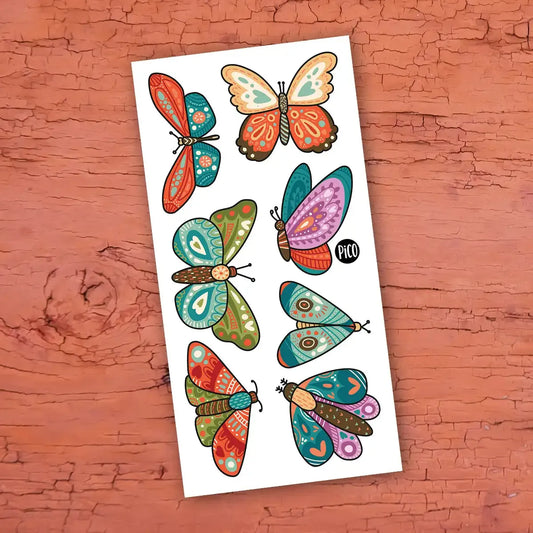 Rainbow Butterflies Tattoos