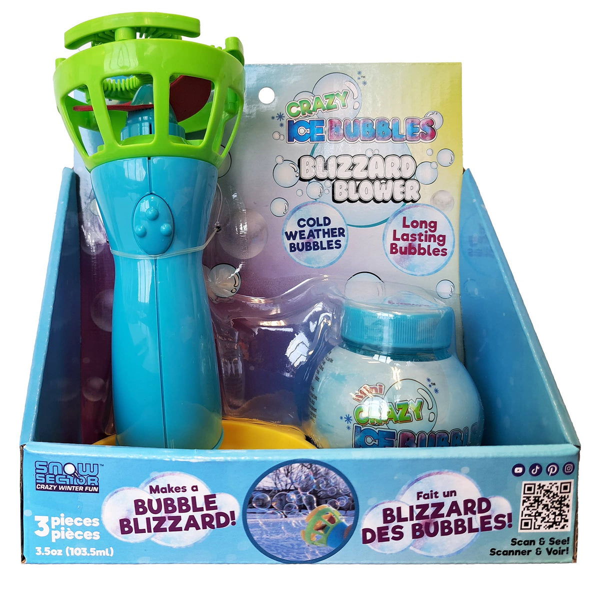 Crazy Ice Bubbles Blizzard Blower 3.5 oz solution