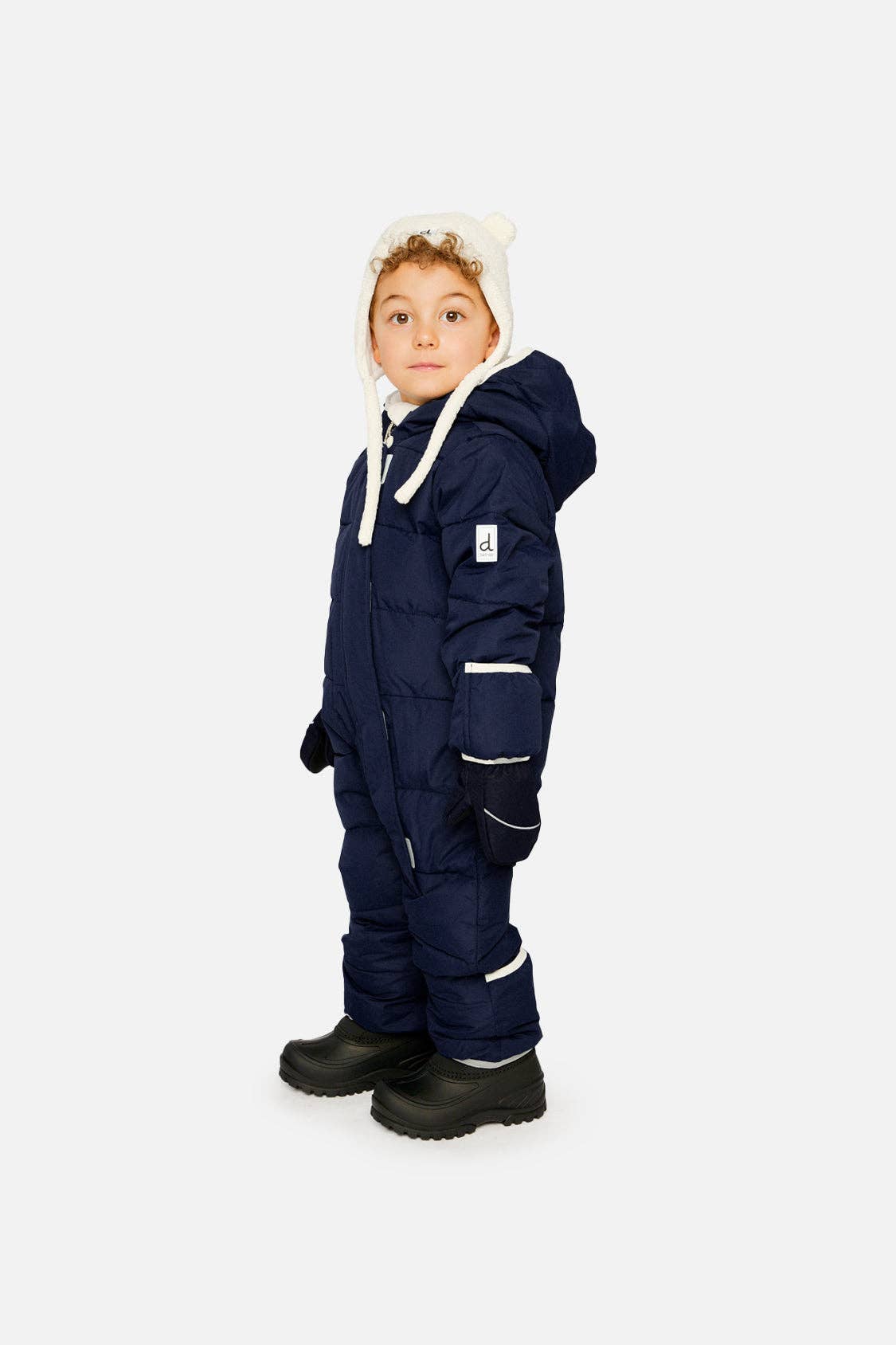 Baby Cloud One Piece Snowsuit Adapted For Car Seats Dark Blue