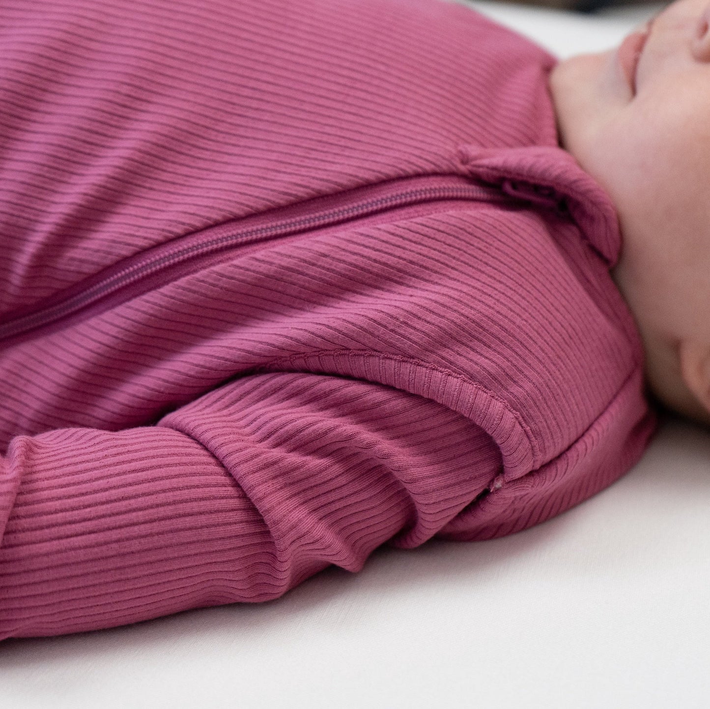 1.0 TOG Sleep Sack - Ribbed Rosewood