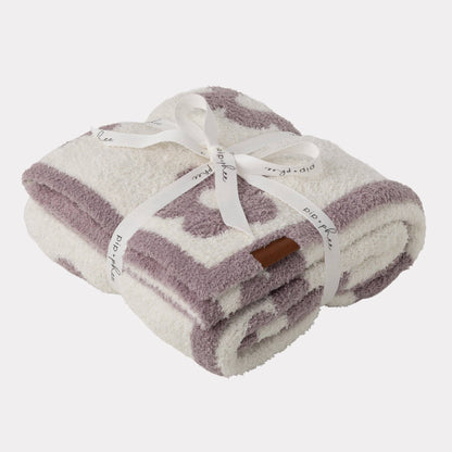 Plush Toddler Blankets | 30" x 40": Plush-Lilac Flower