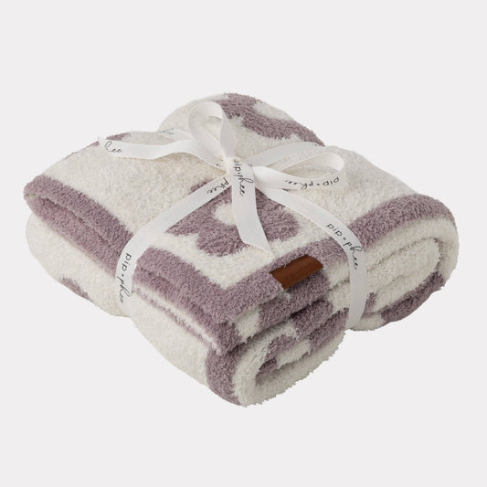 Plush Toddler Blankets | Plush-Lilac Flower