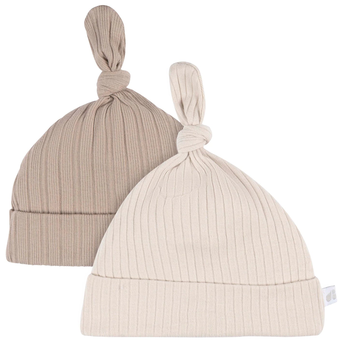 4 Piece Hat and Mittens- Tan (0-6 Months)