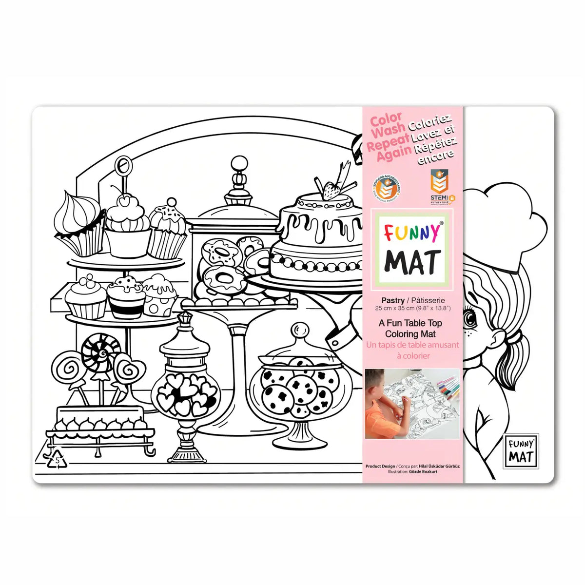 Pastry Colouring Mat *Compact Size*