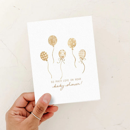 Baby Shower Balloons Card