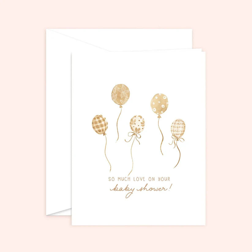 Baby Shower Balloons Card