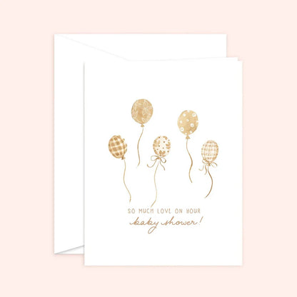 Baby Shower Balloons Card