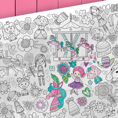Giant Colouring page - The Princess