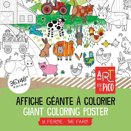 Giant Colouring page - The Farm
