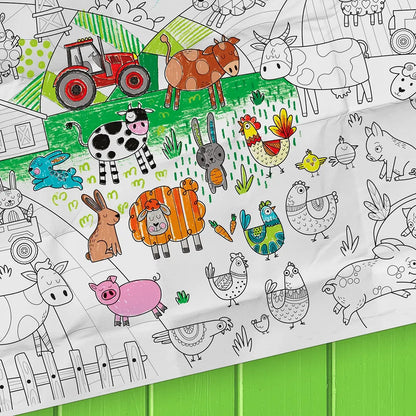Giant Colouring page - The Farm