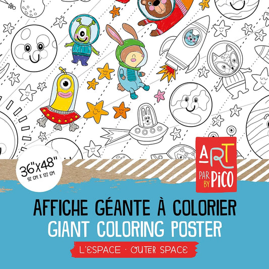 Giant Colouring page - Outer Space