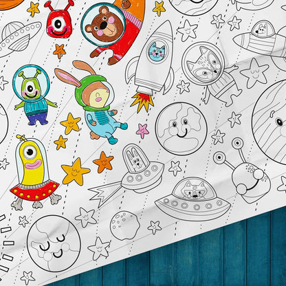 Giant Colouring page - Outer Space
