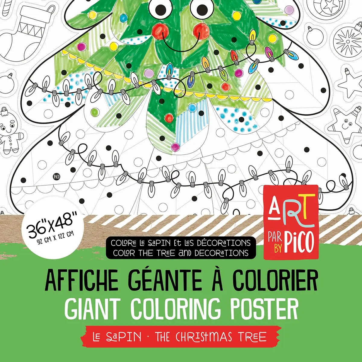 Giant coloring page - The Christmas Tree