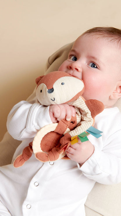 Bitzy Crinkle™ Sensory Toy With Teether: Fox