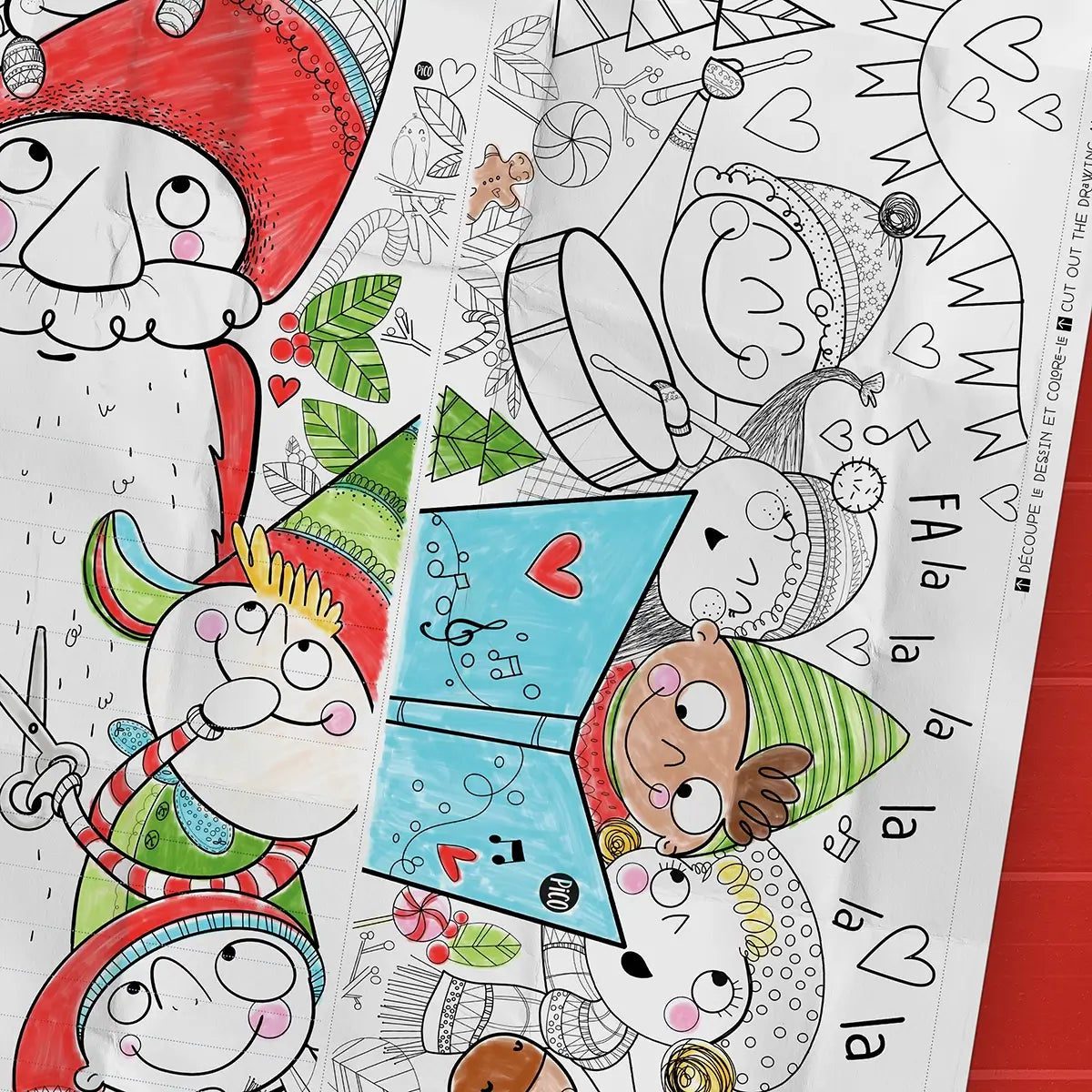 Giant coloring page - Winter Wonderland