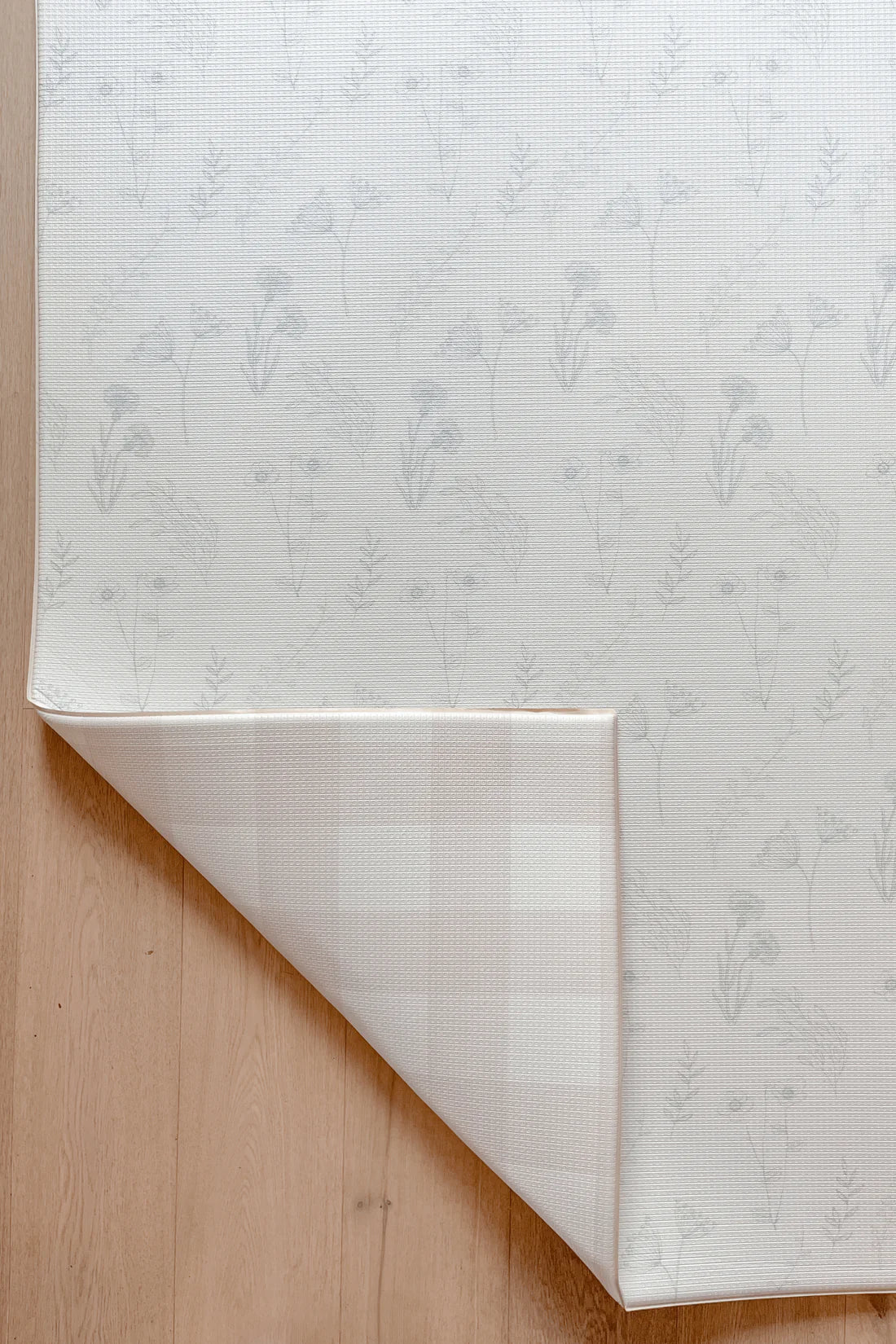 Padded Play Mat - Sage Floral & Gingham