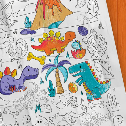 Giant Colouring page - Dinos