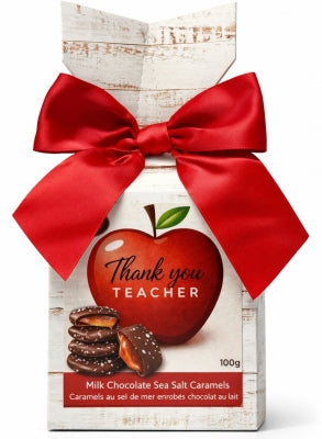 Milk Chocolate Sea Salt Caramels – Thank You Teacher Gift Box