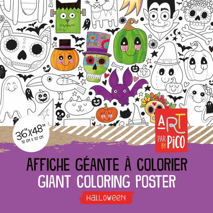 Giant Colouring page - Halloween