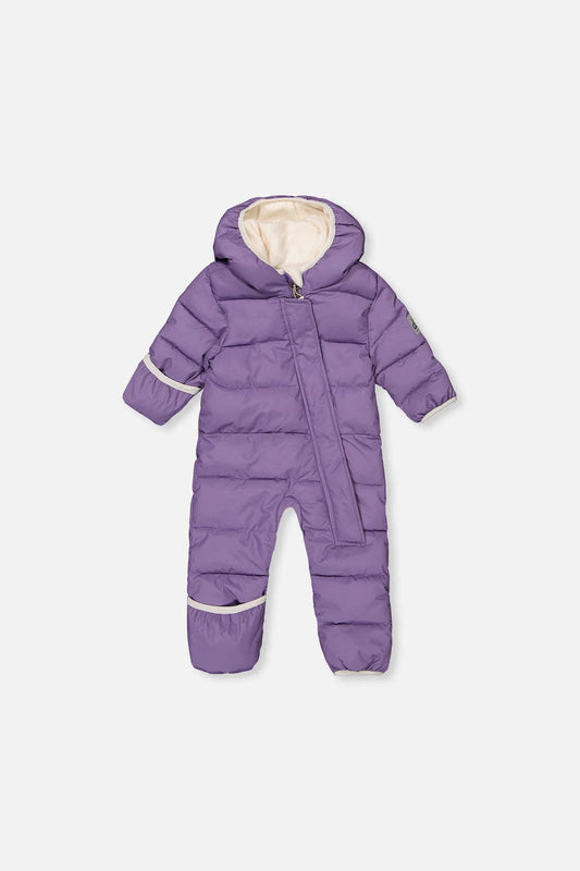 Baby Cloud One Piece Snowsuit Adapted For Car Seats Violet