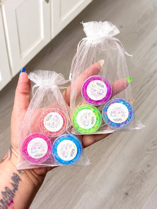 Glittery Hair Gel Mini Trio Pack