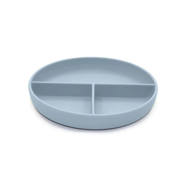 Divided Suction Plate - Lily Blue