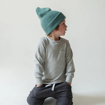 Long Sleeve Short - Heather Grey