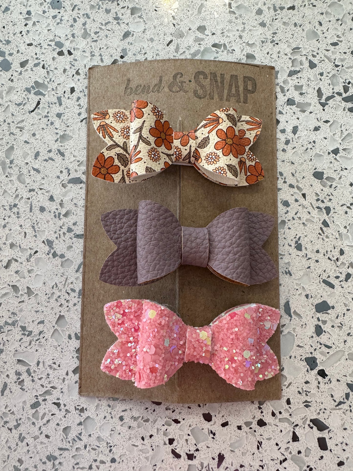 3 Pack Bow Clips