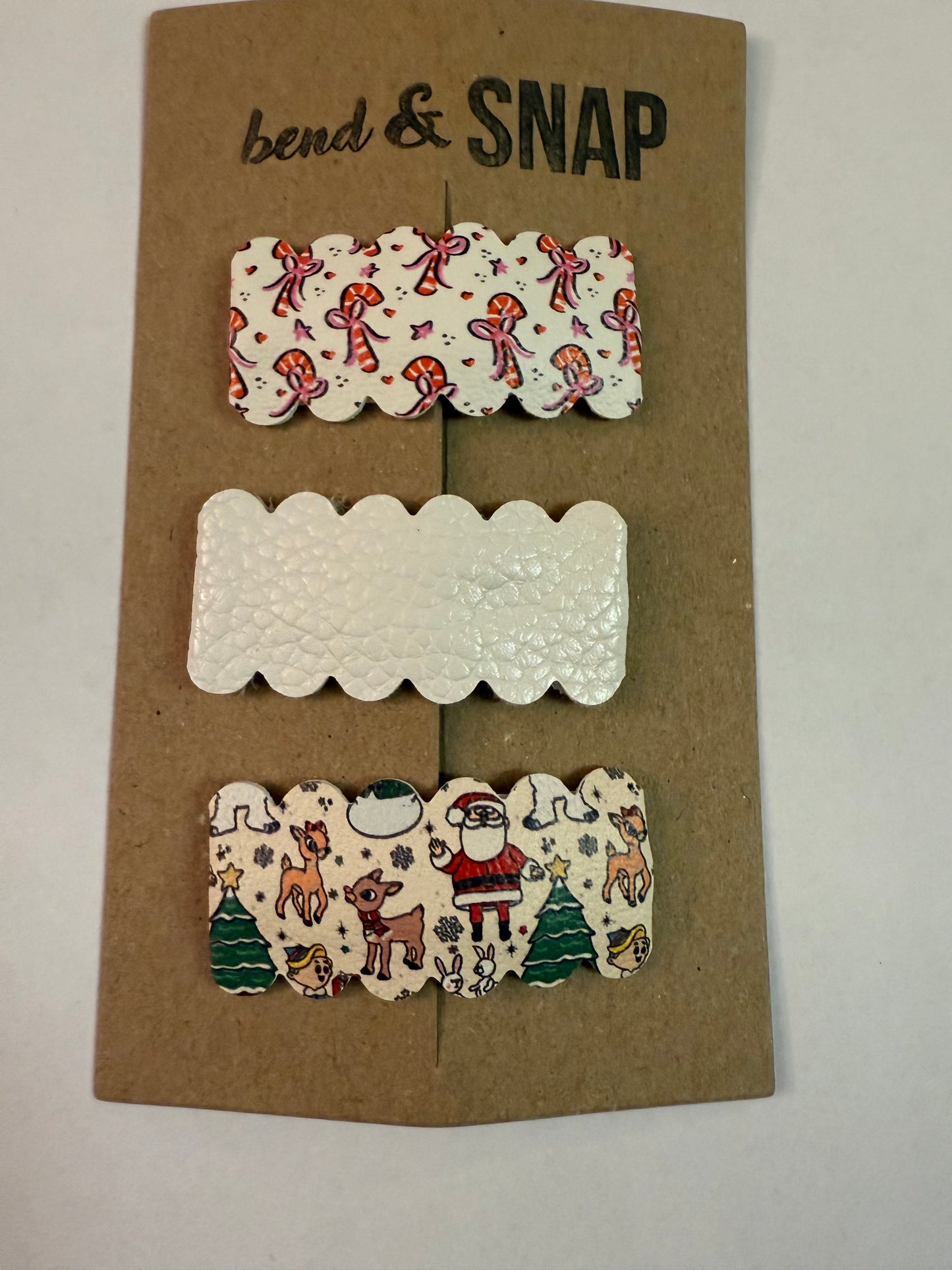 3 Pack Holiday Snap Clips