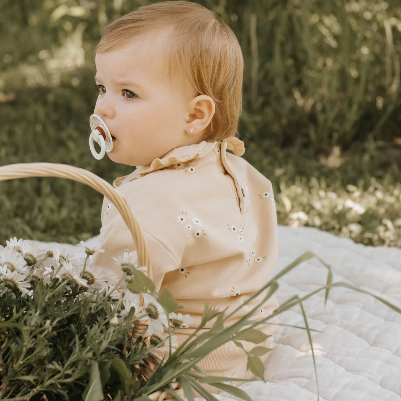 Farm Floral Print on Shortbread Outfit Set