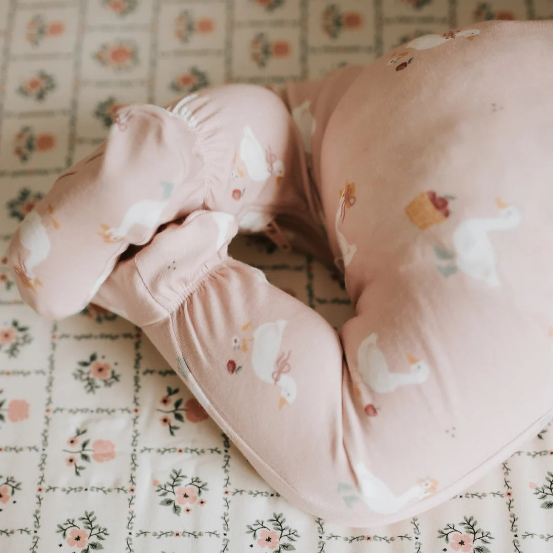 Dress-Up Duck Print on Primrose Sleeper