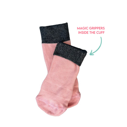 Pink Gripper Socks