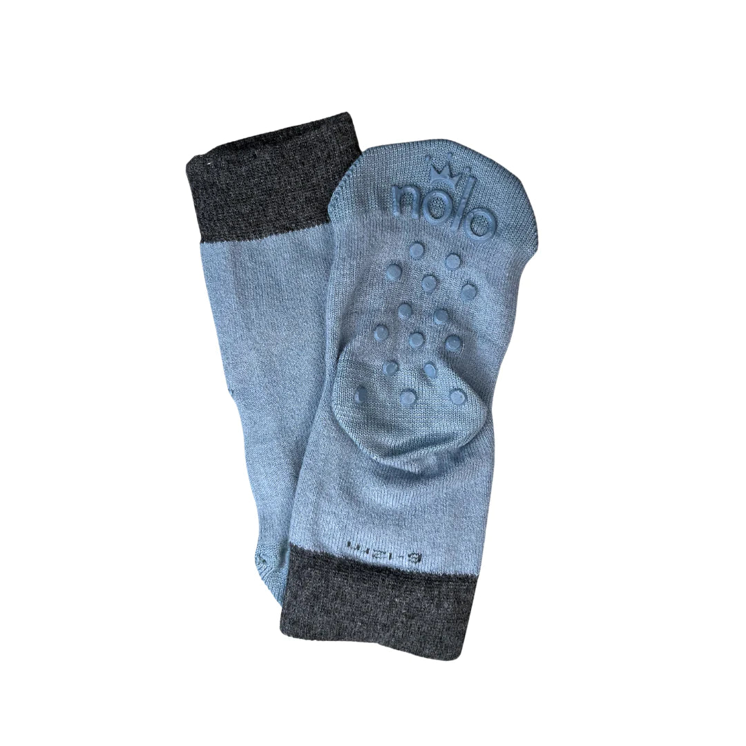 Steel Blue Matchy Gripper Socks