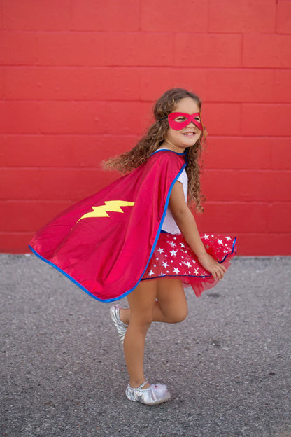 Superhero Tutu Cape and Mask Set (4-6)