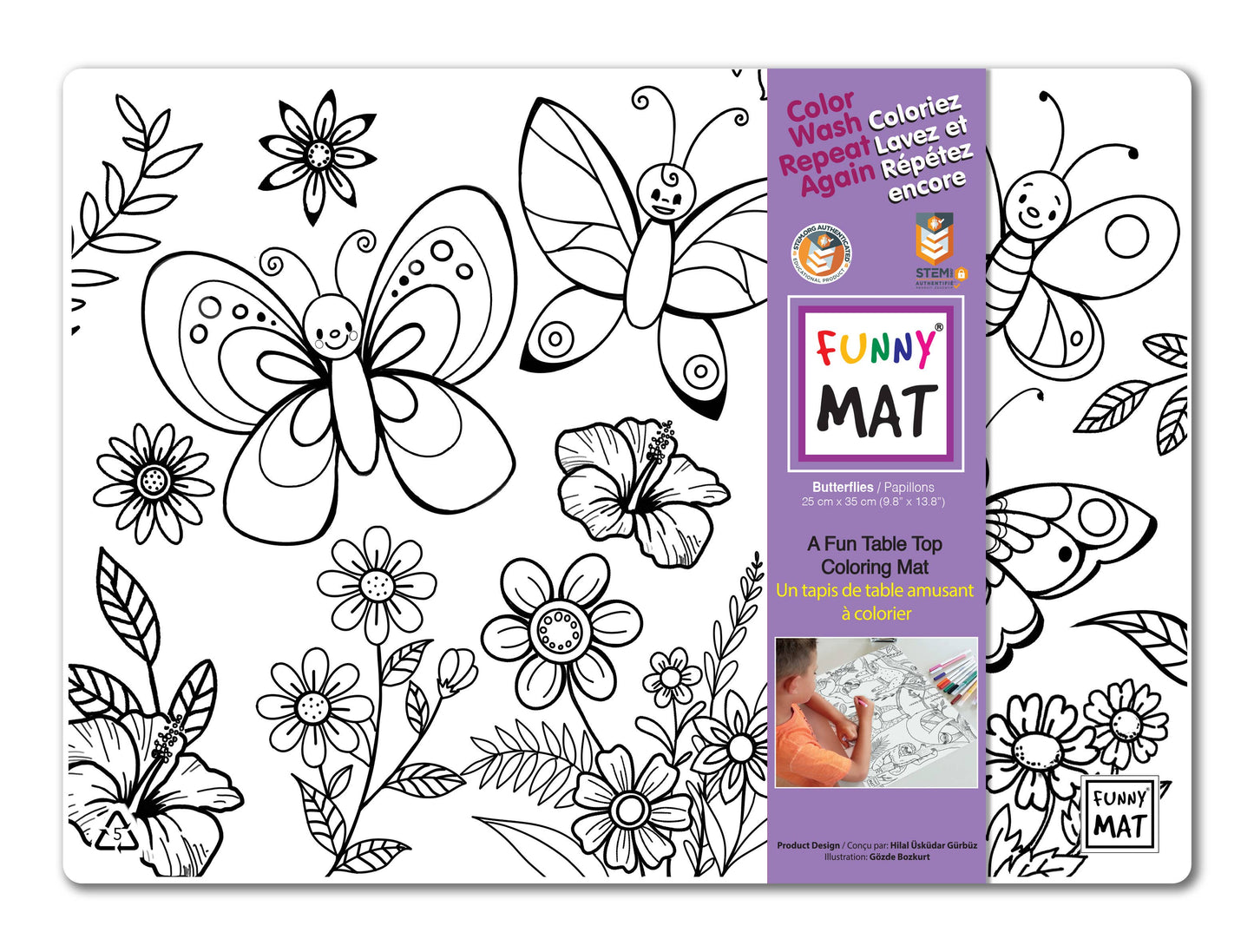 Butterfly Colouring Mat *Compact Size*