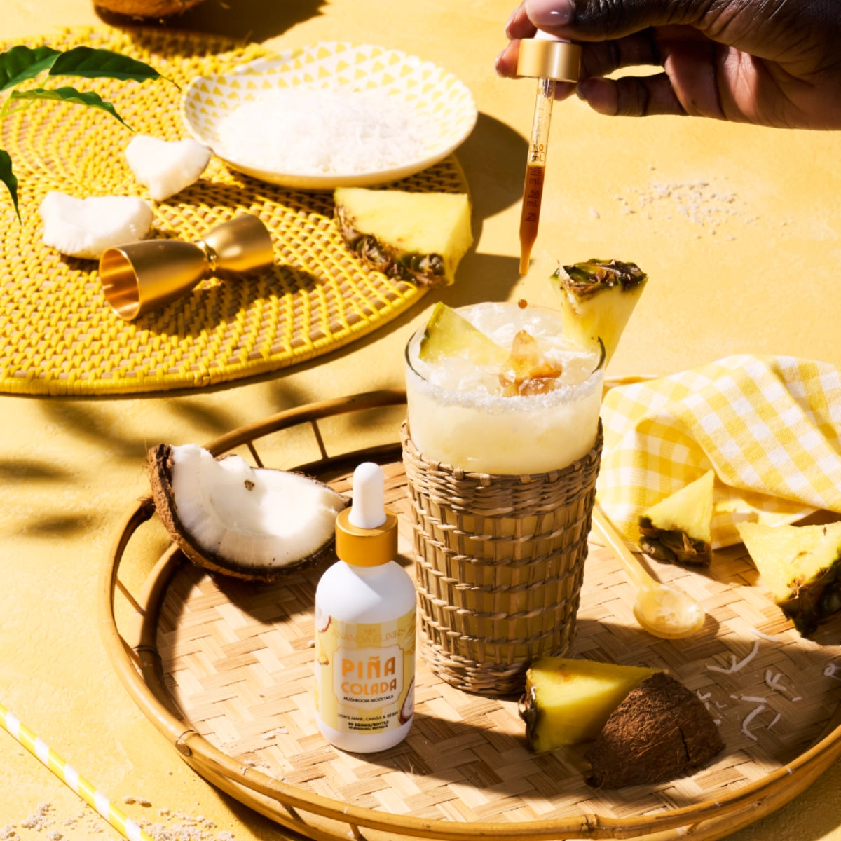Pina Colada - Mushroom Mocktails