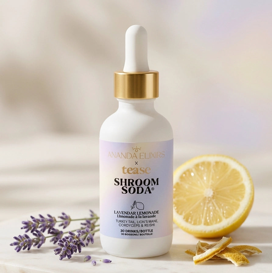 Lemon Lavender Shroom Soda