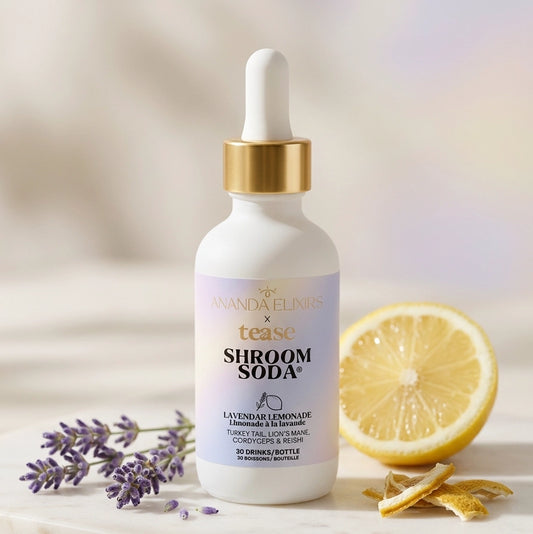 Lemon Lavender Shroom Soda
