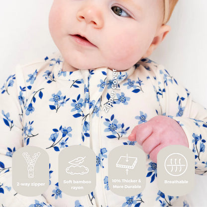 Bluebell- Footless Sleeper with Fold-Over Cuffs