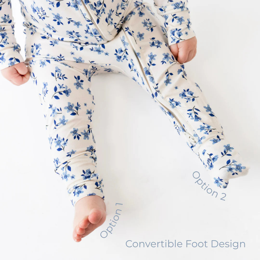Bluebell- Footless Sleeper with Fold-Over Cuffs