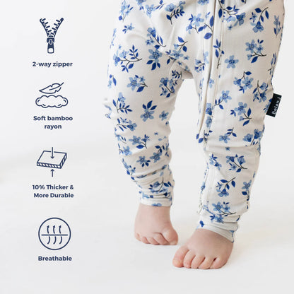 Bluebell- Footless Sleeper with Fold-Over Cuffs