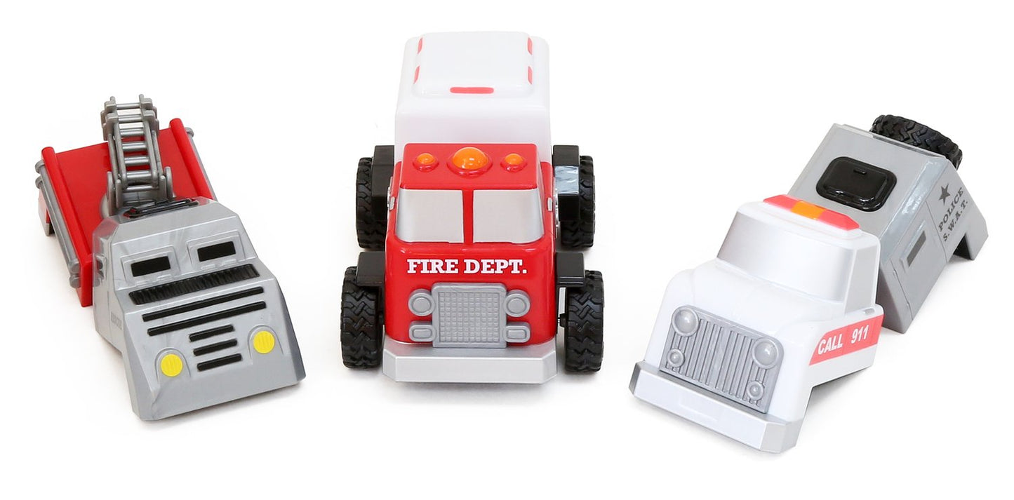 Magnetic Build-A-Truck – Fire and Rescue