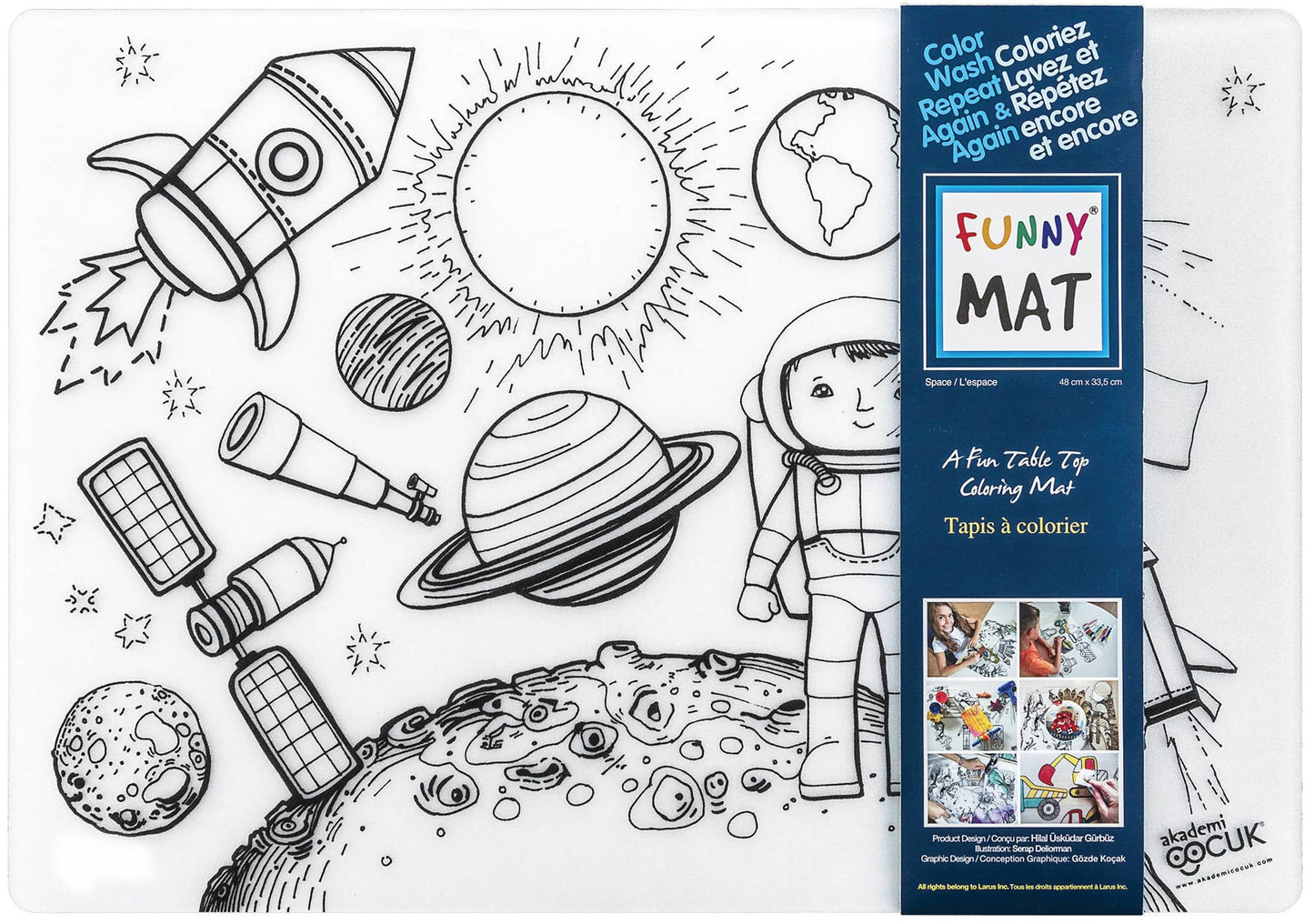 Space Colouring Mat