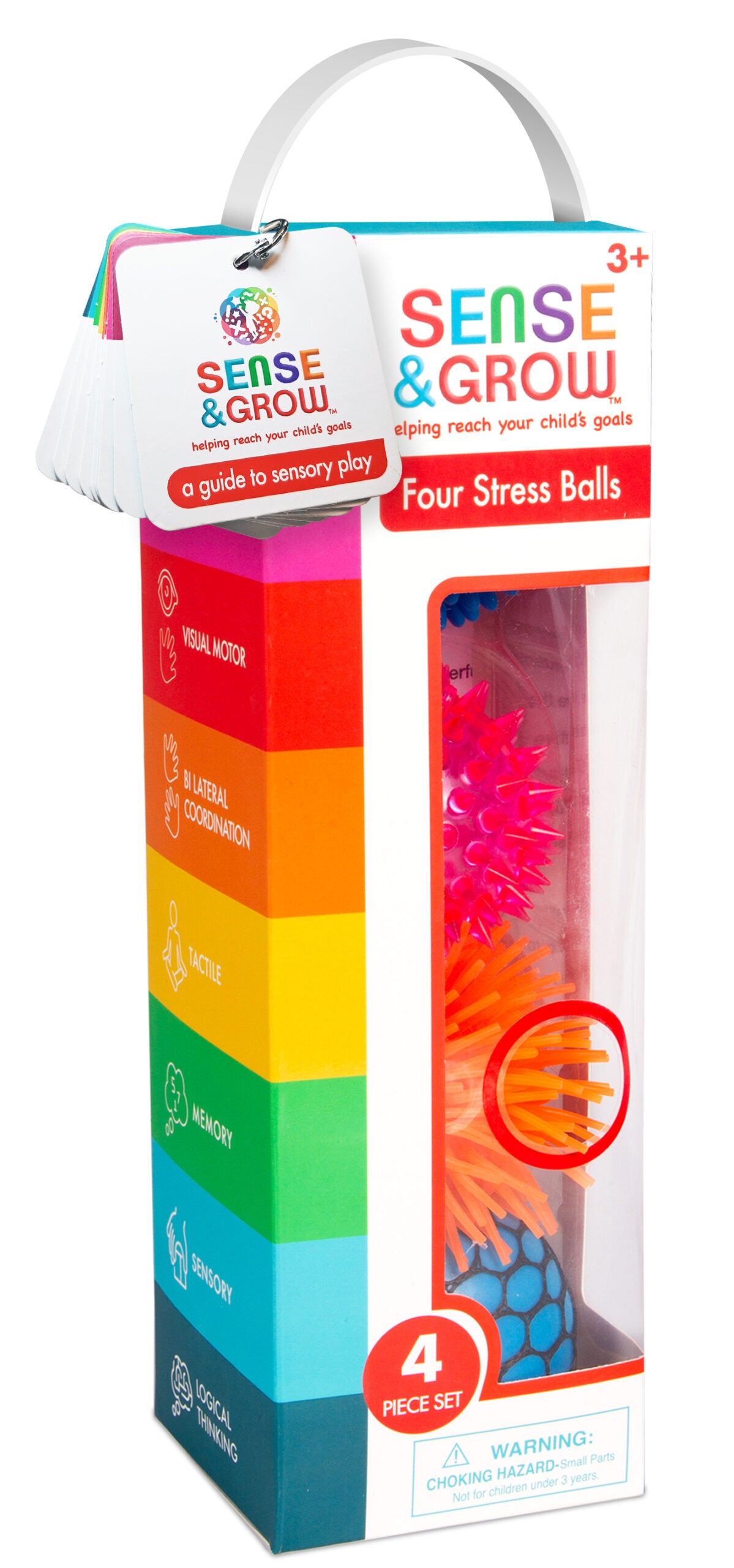 4 Pack Textured Stress Balls